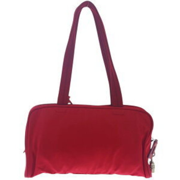 Prada Bag Tessuto Shoulder red nylon triangular - Picture 1 of 9